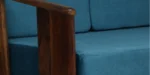 Aarohi Solid Wood 3 Seater Sofa with Wooden Armrests and Cushions - Image 7