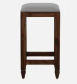 Alden Solid Wood Bar Stool in Walnut Finish - Image 5