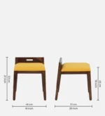 Alden Solid Wood Bar Table Set in Walnut Finish - Image 4