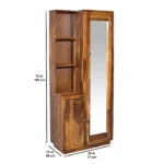 Alviera Solid Sheesham Wood Elegant Chest of Drawers in Natural Finish - Image 3