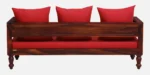 Anaya Solid Wood 3 Seater Sofa with Premium Fabric Upholstery - Image 6