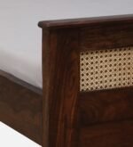 Arden Solid Sheesham Wood Single Bed with Wooden Headboard in Honey Oak Finish - Image 9