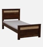 Arden Solid Sheesham Wood Single Bed with Wooden Headboard in Honey Oak Finish - Image 5