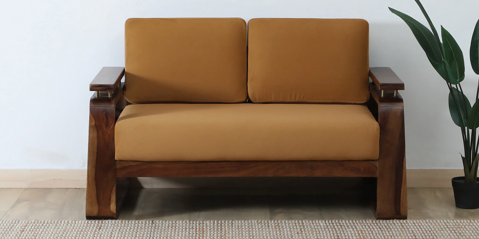 Arlington Kensington Premium Tufted Fabric Upholstered Wooden Two Seater Sofa (6) Arlington Kensington Premium Tufted Fabric Upholstered Wooden Two Seater Sofa - Image 1
