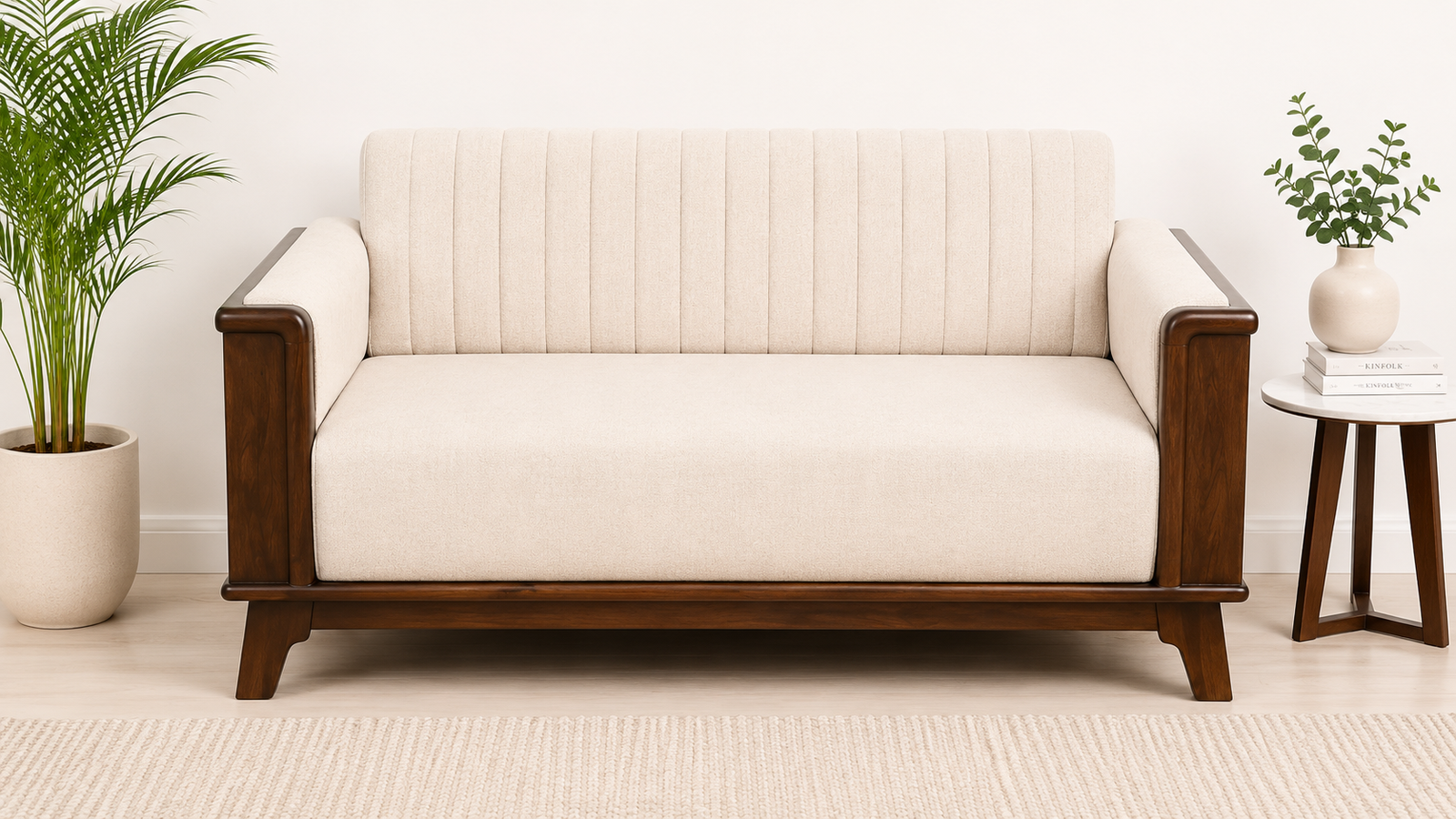 Ashbourne Kensington Elegant Tufted Velvet Living Room Two Seater Sofa (1) Ashbourne Kensington Elegant Tufted Velvet Living Room Two Seater Sofa - Image 1