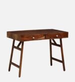 Ashton Solid Sheesham Wood Study Table with Natural Wooden Finish and Drawers - Image 4