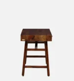 Ashton Solid Sheesham Wood Study Table with Natural Wooden Finish and Drawers - Image 9