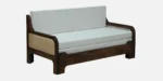 Aster Solid Wood Sofa Cum Bed with Convertible Lounger Design - Image 11