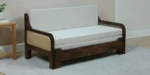 Aster Solid Wood Sofa Cum Bed with Convertible Lounger Design - Image 8