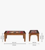 Aurelia Solid Sheesham Wood Luxury Wooden Coffee Table in Natural Wood Finish - Image 3