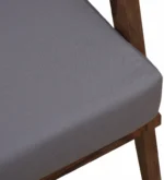 Avelora Solid Sheesham Wood Premium Arm Chair with Elegant Upholstered Seat - Image 9