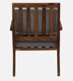 Avelora Solid Sheesham Wood Premium Arm Chair with Elegant Upholstered Seat - Image 8