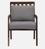 Avelora Solid Sheesham Wood Premium Arm Chair with Elegant Upholstered Seat - Image 6