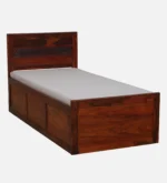 Averon Solid Sheesham Wood Single Bed with Headboard in Natural Teak Finish - Image 8