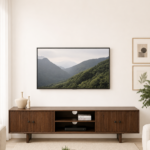 Avira Premium Sheesham Wood TV Console with Modern Storage Design