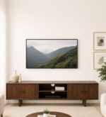Avira Premium Sheesham Wood TV Console with Modern Storage Design