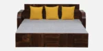 Avira Solid Wood Sofa Cum Bed with Soft Cushioned Seating and Backrest - Image 4