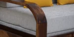 Avira Solid Wood Sofa Cum Bed with Soft Cushioned Seating and Backrest - Image 16
