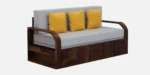 Avira Solid Wood Sofa Cum Bed with Soft Cushioned Seating and Backrest - Image 7