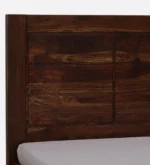 Avon Solid Sheesham Wood Single Bed with Panelled Headboard in Natural Finish - Image 9