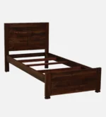 Avon Solid Sheesham Wood Single Bed with Panelled Headboard in Natural Finish - Image 4
