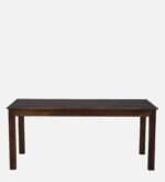 Benson Solid Sheesham Wood 8 Seater Dining Table with Fabric Upholstered Chairs in Provincial Teak Finish - Image 9