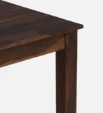 Benson Solid Sheesham Wood 8 Seater Dining Table with Fabric Upholstered Chairs in Provincial Teak Finish - Image 11
