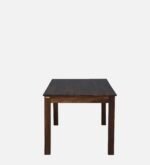 Benson Solid Sheesham Wood 8 Seater Dining Table with Fabric Upholstered Chairs in Provincial Teak Finish - Image 10