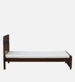Benson Solid Sheesham Wood Single Bed with Sleek Headboard in Provincial Teak Finish - Image 6