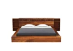 Bergen Sheesham Wood Bed In Walnut Finish With Storage - Image 4