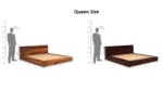 Bergen Sheesham Wood Bed In Walnut Finish With Storage - Image 6