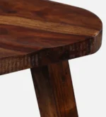 Brixon Designer Bar Stool with Footrest in Dark Walnut Finish - Image 9