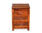 Cedarvale Natural Finish Classic Bedside Storage Cabinet - Image 4