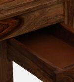 Clarendon Solid Sheesham Wood Study Table with Elegant Wooden Drawers - Image 9