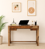 Clarendon Solid Sheesham Wood Study Table with Elegant Wooden Drawers
