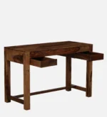 Clarendon Solid Sheesham Wood Study Table with Elegant Wooden Drawers - Image 4