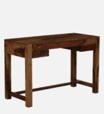 Clarendon Solid Sheesham Wood Study Table with Elegant Wooden Drawers - Image 7