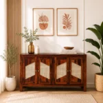 Classic Handcrafted Solid Sheesham Wood Home Storage Cabinet