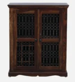 Denvor Solid Wood Storage Cabinet in Provincial Teak Finish - Image 5