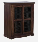 Denvor Solid Wood Storage Cabinet in Provincial Teak Finish - Image 6
