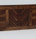 Dorian Solid Sheesham Wood Single Bed with Classic Headboard in Walnut Finish - Image 8