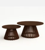 Elora Solid Sheesham Wood Classic Coffee Table with Timeless Wooden Design - Image 3