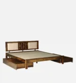 Elviera Solid Sheesham Wood Premium Storage Bed for Contemporary Home Interiors - Image 4