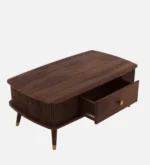 Elvina Solid Sheesham Wood Premium Coffee Table for Luxury Living Room Interiors - Image 5