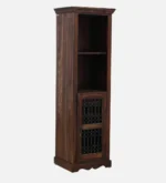 Elvora Sheesham Wood Tall Cabinet with Spacious Shelves - Image 4