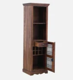 Elvora Sheesham Wood Tall Cabinet with Spacious Shelves - Image 3