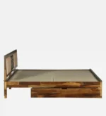 Evora Solid Sheesham Wood Contemporary Wooden Storage Bed for Stylish Interiors - Image 7