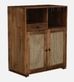 Fairmont Sheesham Wood Utility Cabinet in Natural Finish - Image 5