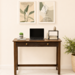 Farnsworth Solid Sheesham Wood Study Table with Spacious Storage Drawers