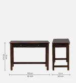 Farnsworth Solid Sheesham Wood Study Table with Spacious Storage Drawers - Image 3